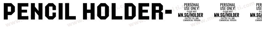 pencil holder字体转换